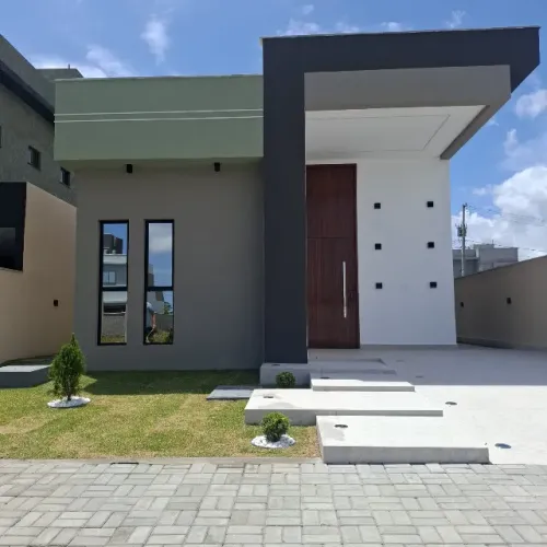Casa nova em condomínio com ENERGIA SOLAR Condomínio Bosque do Sol -