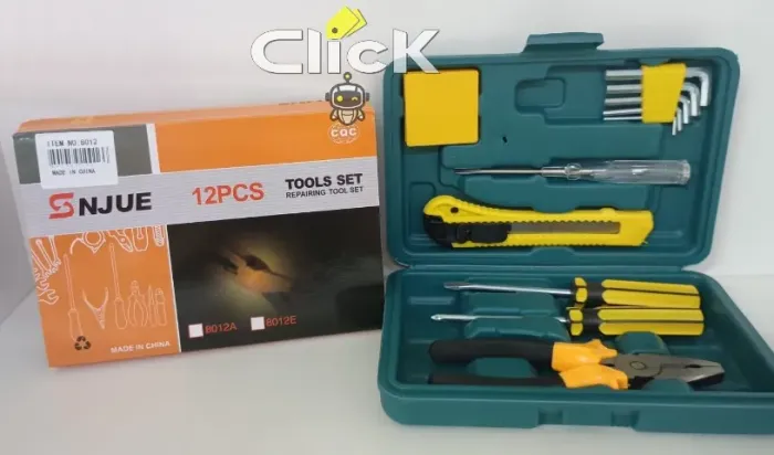 Kit Caixa De Ferramentas Domesticas 11 Peças Reparos Gerais