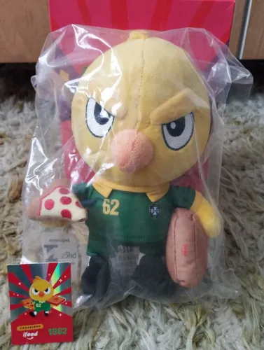 Canarinho do Ifood Copa de 62 com o card
