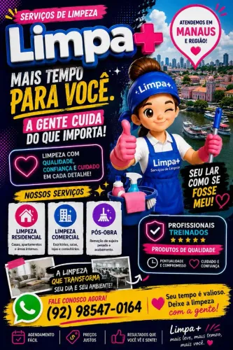 Serviço Limpeza pós obra e limpeza pesada toda região de Manaus