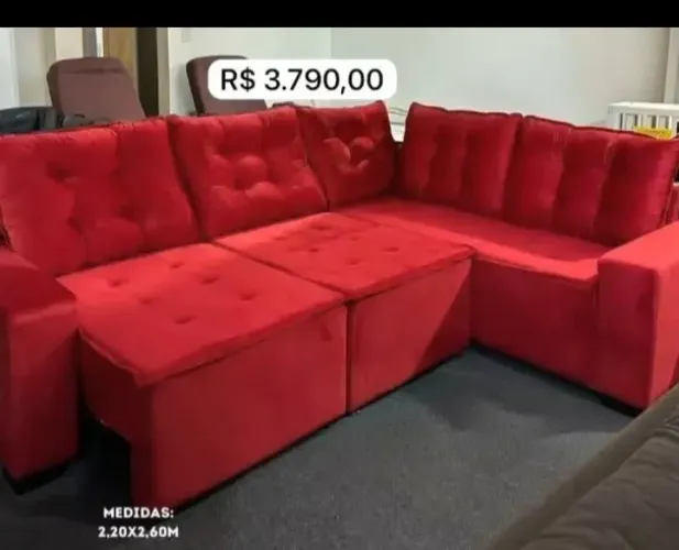 Sofá retrátil e reclinável 2,60x2,20 direto da fábrica contato *