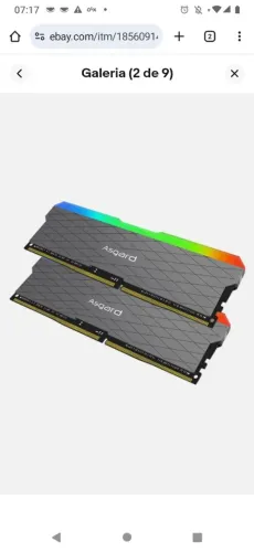 Memória ddr4 2x8gb Argb
