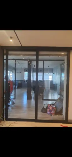 Porta vidro duplo aluminio