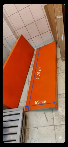 2 Bancadas de Quartzo (Stone) Laranja - 1,75m x 55cm (Usada)
