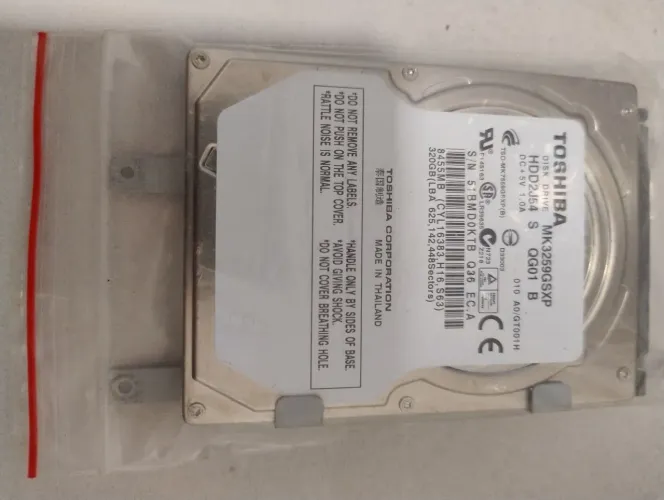 HD de Notebook Toshiba 320 GB 5400 RPM