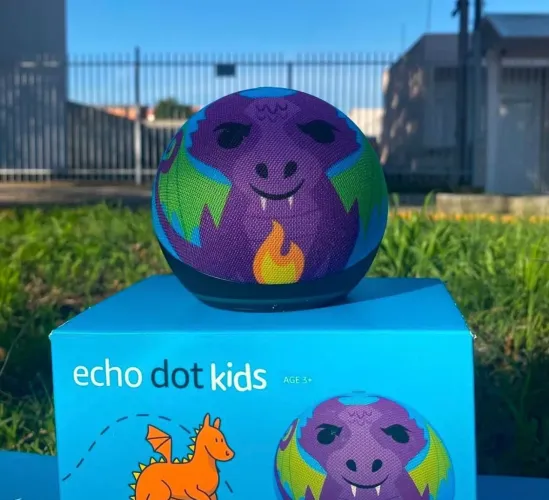 Echo Dot 5 Kids Alexa Dragão Disponível 