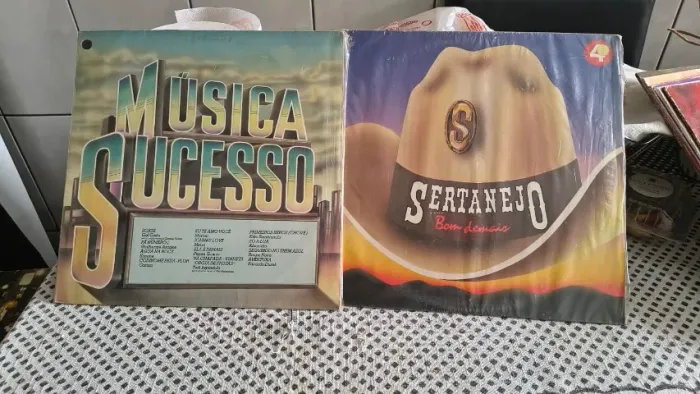 Coleção 2 Discos de Vinil Sertanejo Antigo