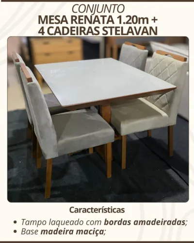 Mesa com 4 cadeiras
