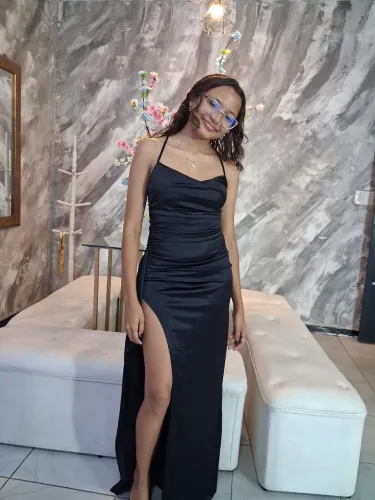 Vestido de Cetim seminovo