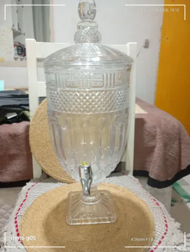 Dispenser de bebidas buffet 5 litros vidro cristal Premium 