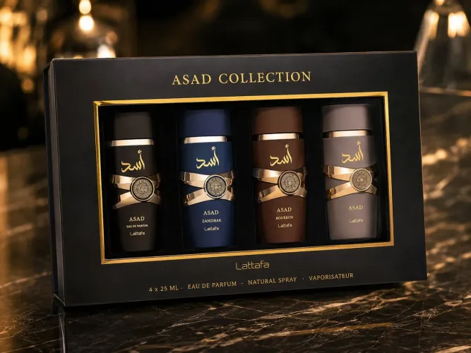 Kit Asad Collection Lattafa - 4 Fragrâncias Exclusivas | Novo e Lacrado