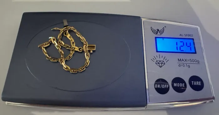 Pulseira de ouro 18k 12.4g