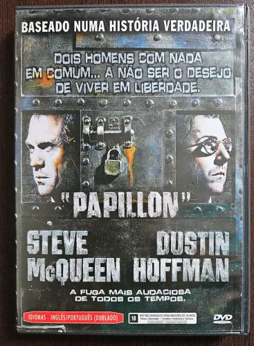 DVD Papillon (1973) com Steve McQueen e Dustin Hoffman - original 