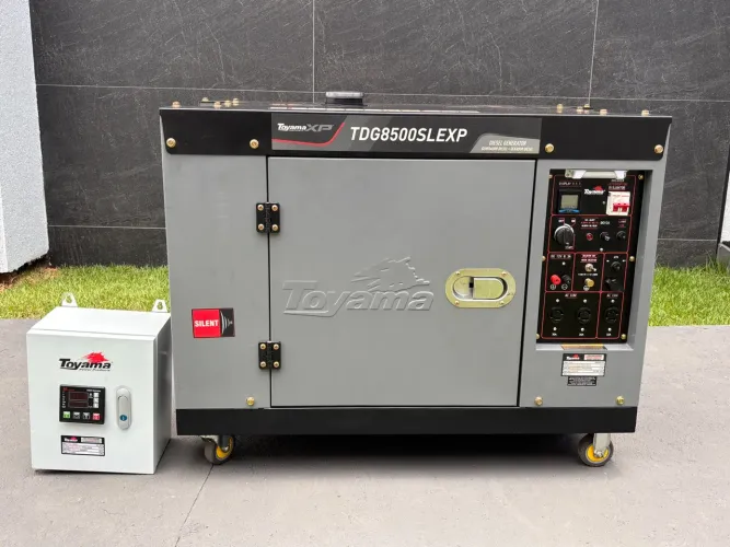 Gerador Diesel Toyama 7 kW Silenciado com Quadro ATS