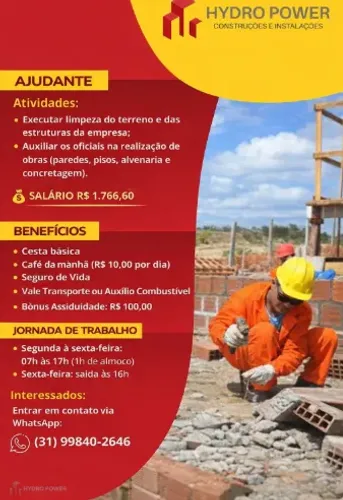 SERVENTE DE OBRAS