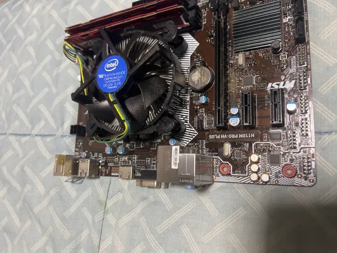 Placa mãe, processador i5, 2 memória ram 4g- 8g total-
