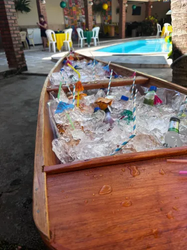 Barco de bebidas para eventos 