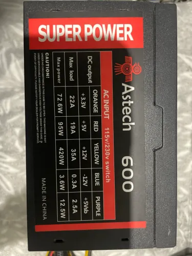 FONTE ASTECH 600w