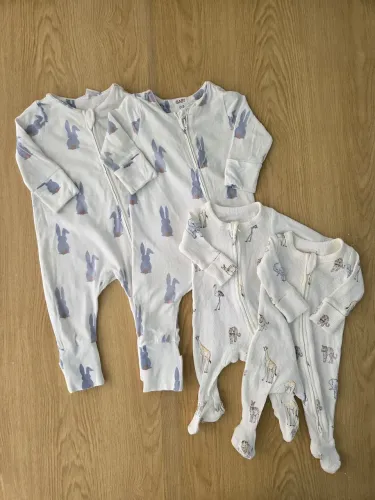 Kit Macacao Para Gêmeos Cotton on 0 a 3 meses
