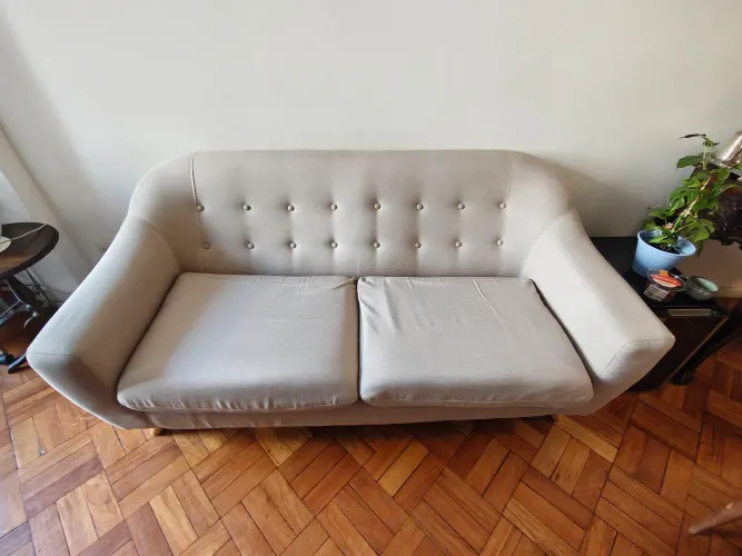 Sofá 2 Lugares Etna (Estilo Retro/Mid-Century) - Recém-higienizado
