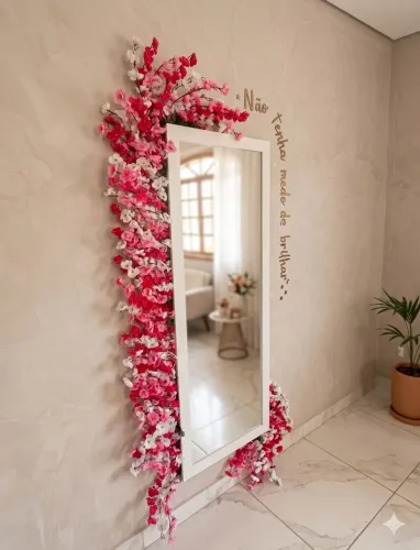 Espelho Novo com Flores