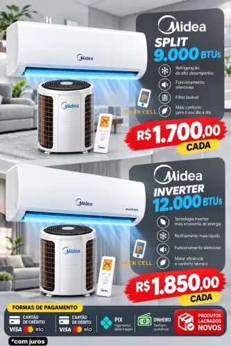 Splits Midea! Zero!