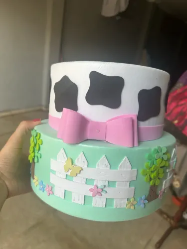 Bolo fazendinha Rosa