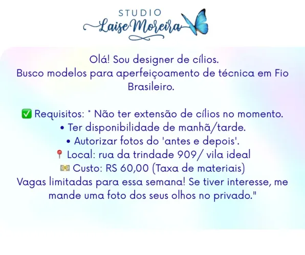 Extensão de cílios 