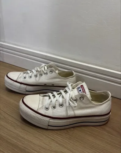 Tênis All Star Plataforma Branco