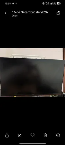 Monitor AOC 27 polegadas com braço articulado .