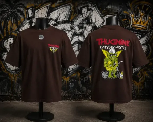 Camiseta Oversize Thug Nine Algodão Premium