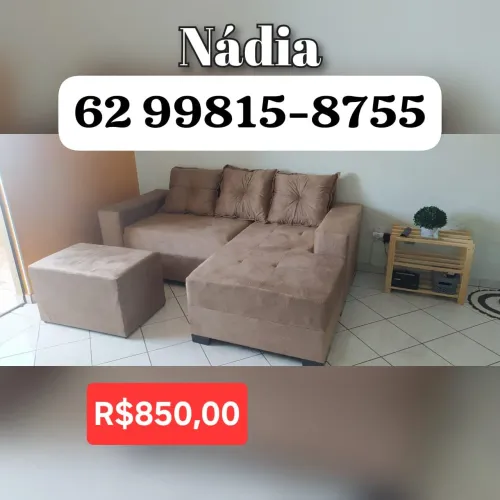 SOFÁ 3 LUGARES BEGE ESCURO 