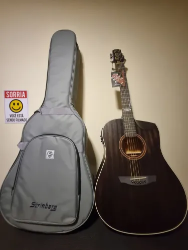 VIOLÃO STRINBERG ELÉTRICO SD201HC TOBACCO 