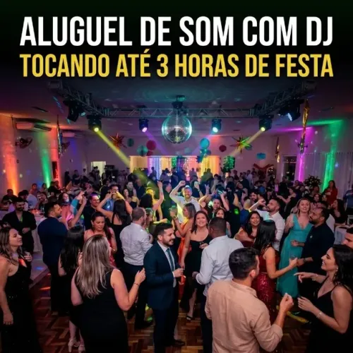 aluguel de som com dj tocando,festas,buffet,aniversários