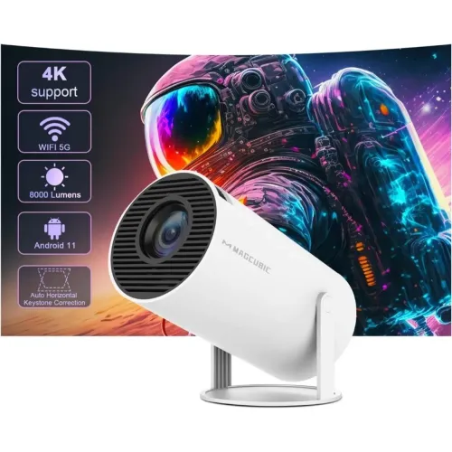 Mini projetor 5G Wi-Fi 6 5.0 Android 11 4k 1080 full hd