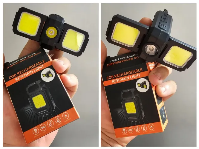 Lanterna Led Recarregável com Função Magnética. 