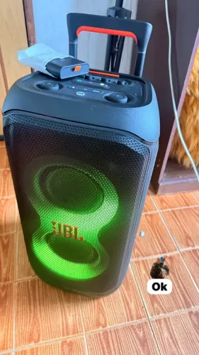 JBL PartyBox Stage 320 impecável + bateria extra + capa
