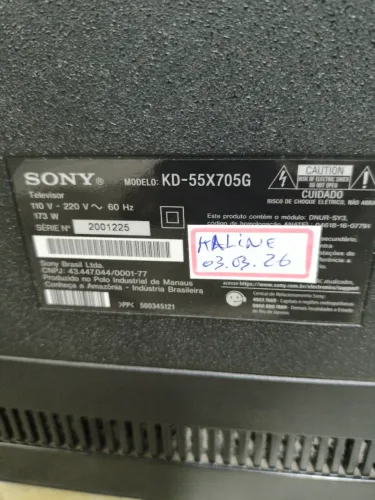 TV sony tela com defeito