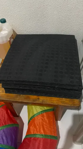 Placa de pisos de Borracha Bolha Antiderrapemte