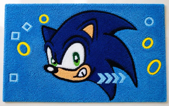 Sonic Tapete Personalizado Artesanal Geek