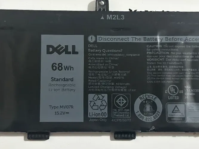 Bateria Dell Gamer 15'' G3 G5 G7 Type Mv07r - 68wh Preto