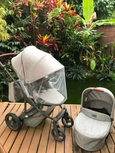 Carrinho De Bebê ABC Design Como 4 Trio Com Moisés E Bolsa
