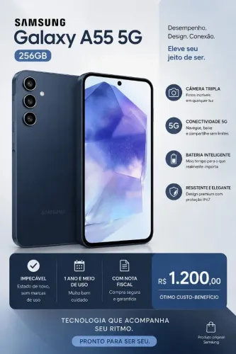 Celular Samsung Galaxy A55 seminovo