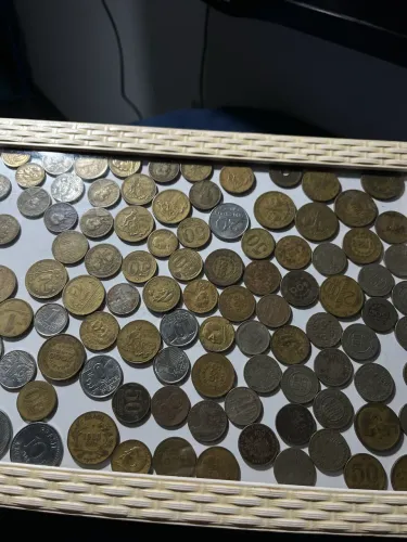 Quadro decorativo - moedas antigas