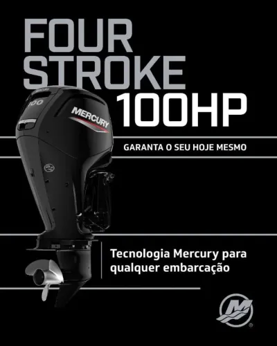 Motor MERCURY 100 HP no CNPJ