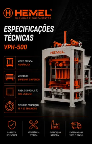 VIBRO PRENSA HIDRAULICA VPH-500 HEMEL