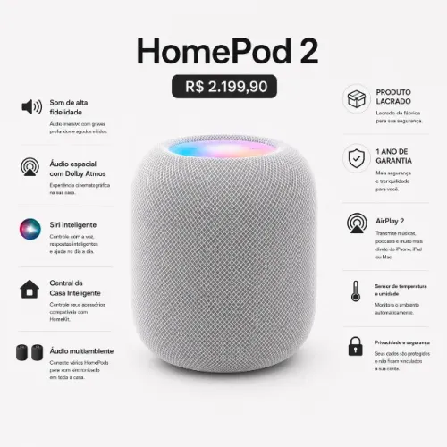 Apple Home Pod 2 Casa Inteligente Alexa JBL Lacrado