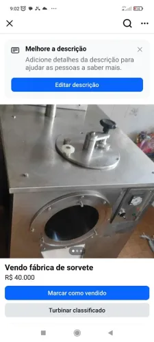 Máquina de sorvete 80/100