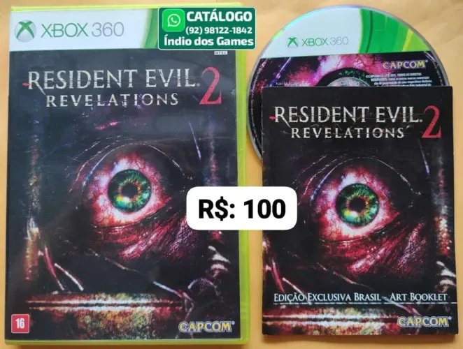 Resident Evil Revelations 2 + Art Booklet Exclusivo Brasil = R$: 100