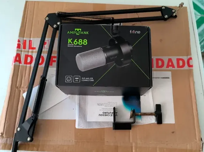 Mic fifine k688- preto NOVO